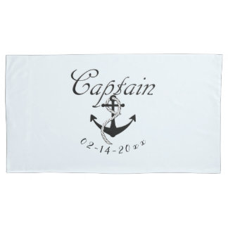 Housse D'oreillers Capitaine avec Ancre