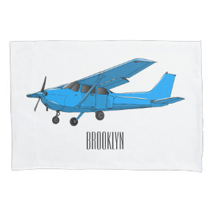 Housse D'oreillers Caricature d'avion à voilure fixe