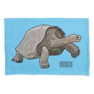 Housse D'oreillers Caricature de la tortue des Galapagos