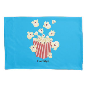 Housse D'oreillers Caricature de pop-corn drôles