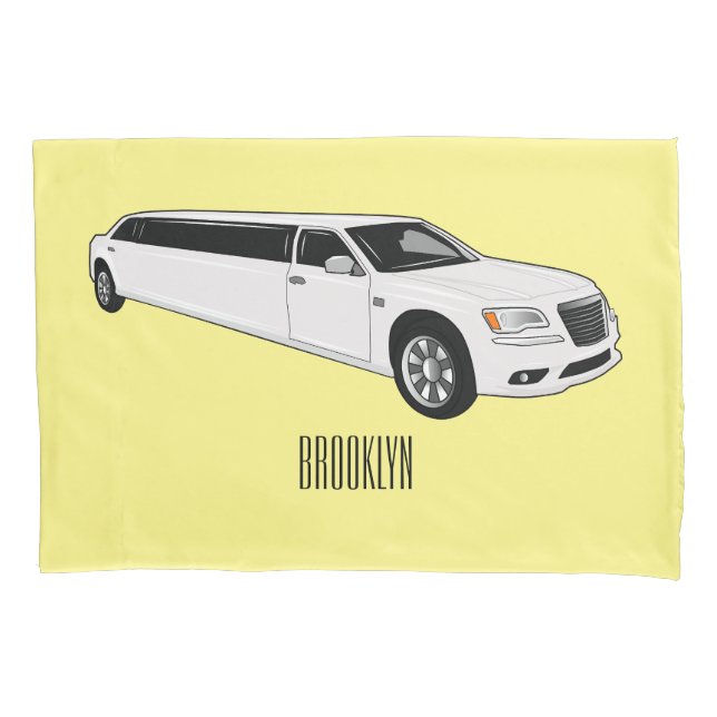 Housse D'oreillers Caricature limousine (devant)
