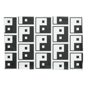 Housse D'oreillers Carré Yin Yang