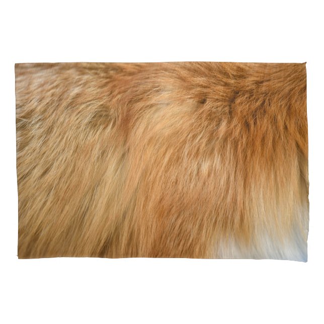 Housse D'oreillers Carreau Motif de fourrure Red Fox (devant)