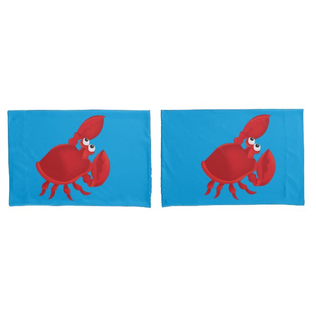 Housse D'oreillers Cartoon crab (devant-Set)