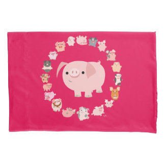 Housse D'oreillers Cartoon mignon Mandala