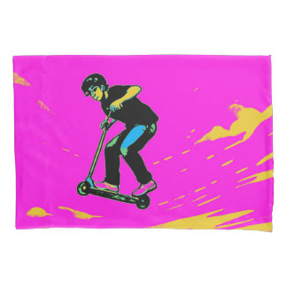 Housse D'oreillers Cascade à haute volée - Cavalier de scooter
