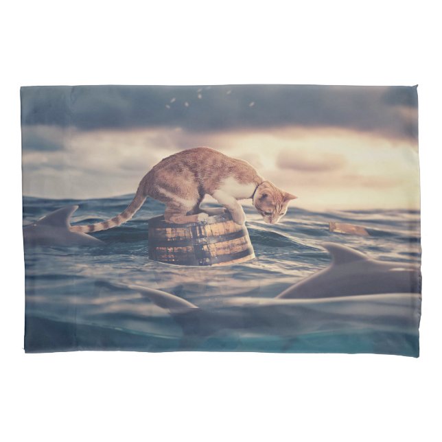 Housse D'oreillers Cat Nap Dream ou cauchemar (devant)