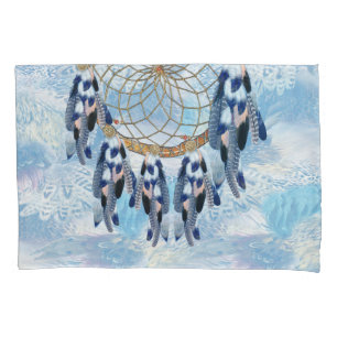 Housse D'oreillers Catcher de rêve bleu exotique