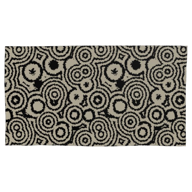 Housse D'oreillers Cercles vintages (devant-gauche)