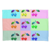 Cerises colorées Vivides - Pop Art