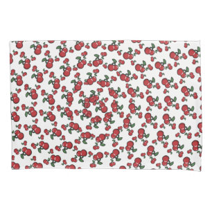 Housse D'oreillers Cerises Rouges & Blanc (Toute Couleur) Fruit Migno