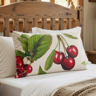 Housse D'oreillers Cerises Vintage Gras