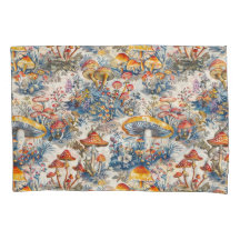 Champignons mystiques en Toile De Jouy