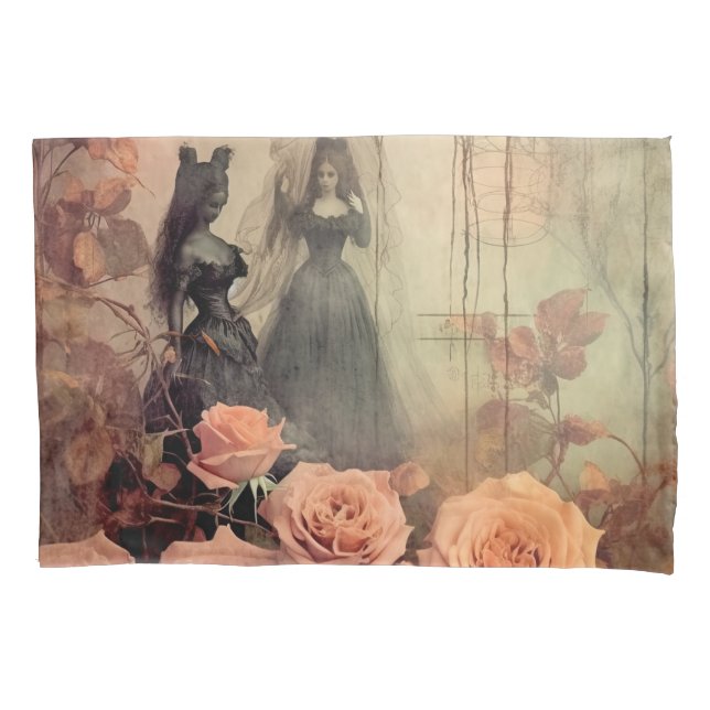 Housse D'oreillers Chariot Halloween vintage (10) (devant-gauche)