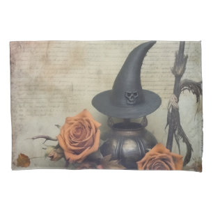 Housse D'oreillers Chariot Halloween vintage (8)