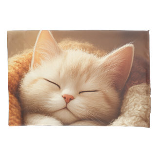 Housse D'oreillers Chat endormi