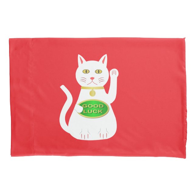 Housse D'oreillers Chat Oriental Lucky Patterned (devant)