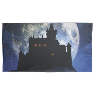 Housse D'oreillers Château d'Imaginaire la nuit