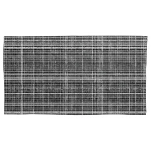Housse D'oreillers Chèque noir, blanc et gris 2 Motif