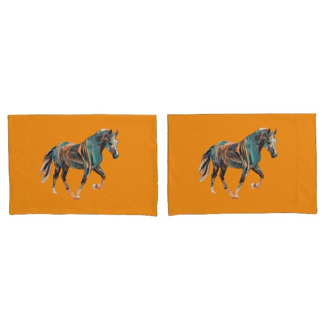 Housse D'oreillers Cheval Pillowcase (devant-Set)