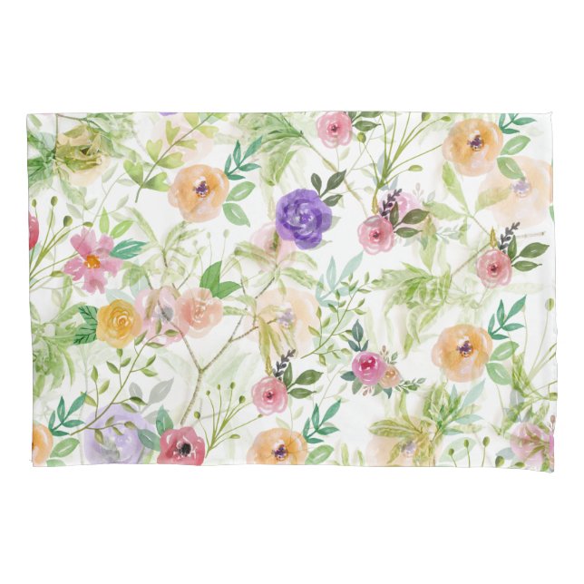Housse D'oreillers Chic Floral Décontracté (devant)