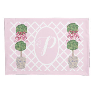 Housse D'oreillers Chinoiserie rose Ginger Jar Jars Topio Panier Pi