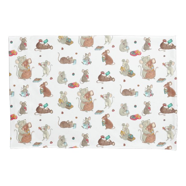 Housse D'oreillers Christmas Mice Jolabokaflod (devant)