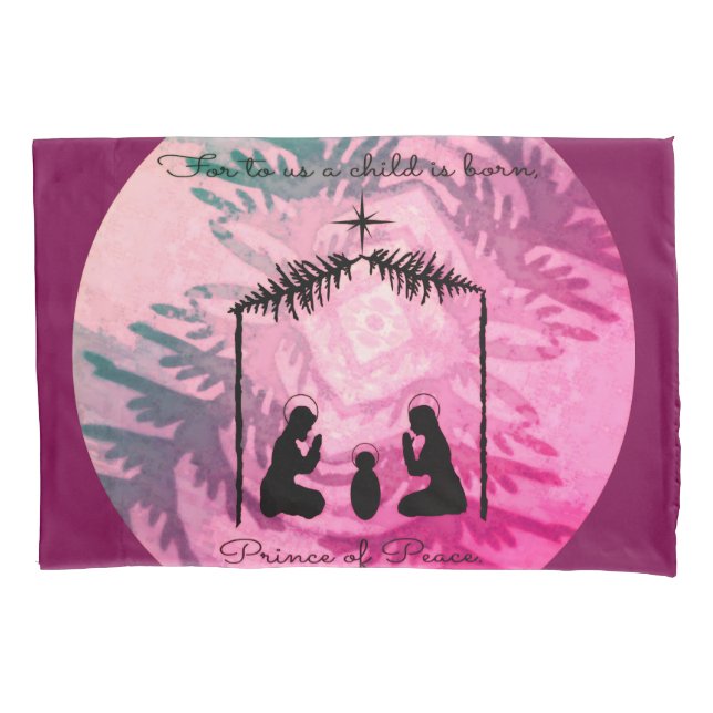 Housse D'oreillers Christmas Nativity Pillowcase  (devant)