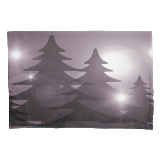 Housse D'oreillers Christmas Party Pink Trees Holiday Winter Elegant (devant)