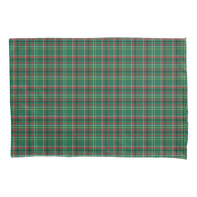 Housse D'oreillers Christmas Plaid Green Pattern-23914 (devant)