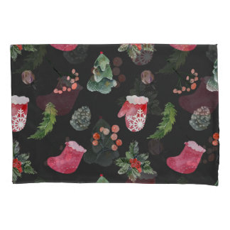 Housse D'oreillers Christmas Reindeer : Aquarelle Motif sans couture