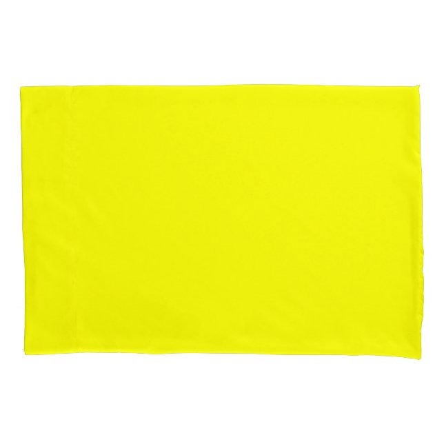 Housse D'oreillers Citron jaune standard taille Coussin Coque paire (devant-gauche)