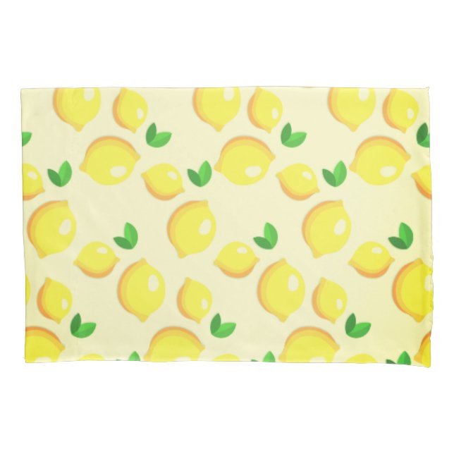 Housse D'oreillers Citrons jaunes frais (devant)