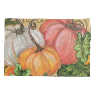 Housse D'oreillers Citrouille - Aquarelle