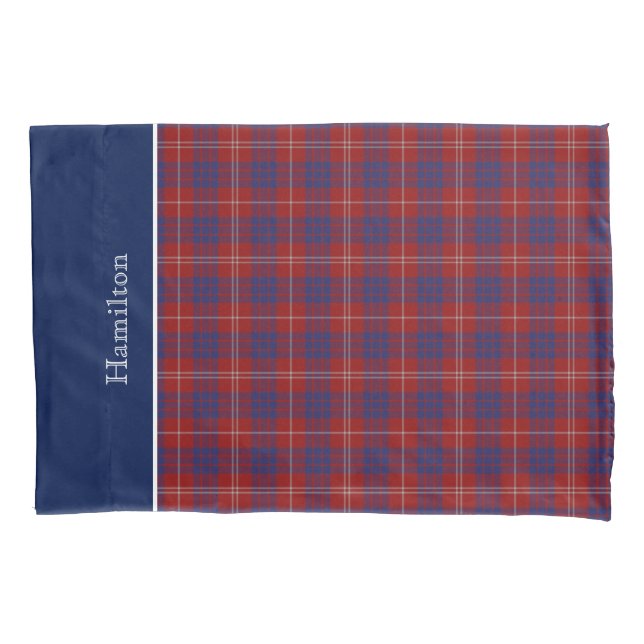 Housse D'oreillers Clan Tartan Classic Hamilton Plaid Coussin Coque (devant)