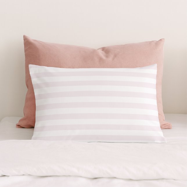 Housse D'oreillers Classique rayures Pastel Rose (Créateur téléchargé)