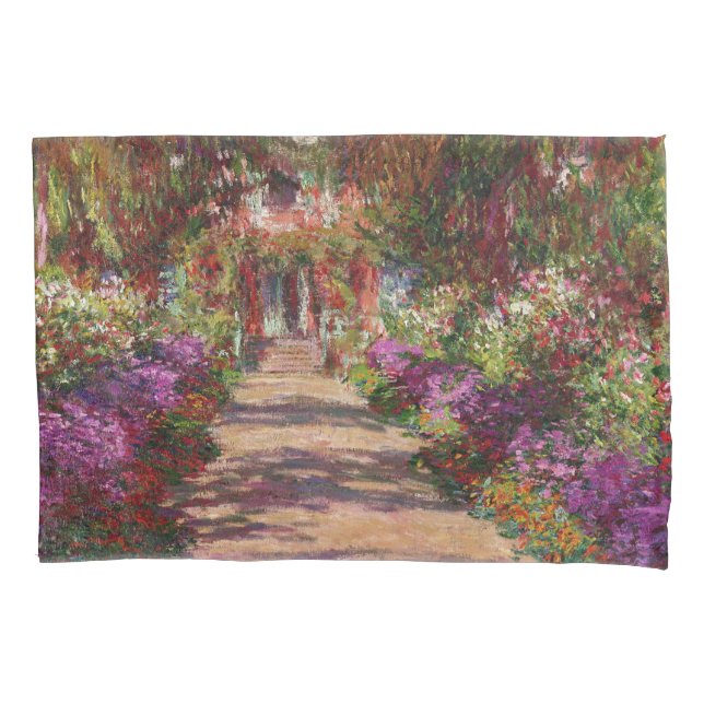 Housse D'oreillers Claude Monet | A Pathway à Monet's Garden (devant)
