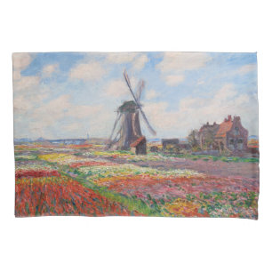 Housse D'oreillers Claude Monet - Champ de Tulipes en Hollande