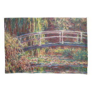 Housse D'oreillers Claude Monet - Eau Lily étang, Harmonie rose