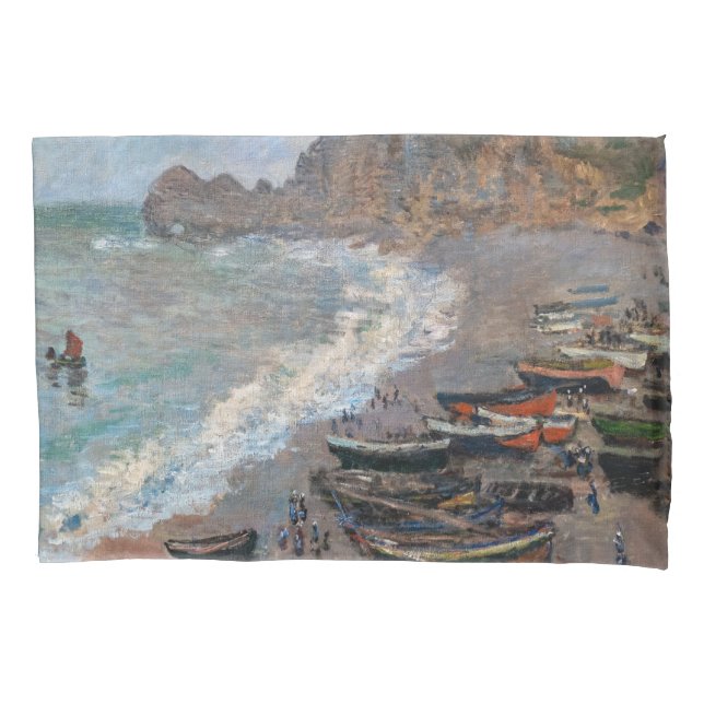 Housse D'oreillers Claude Monet - La plage d'Etretat (devant)