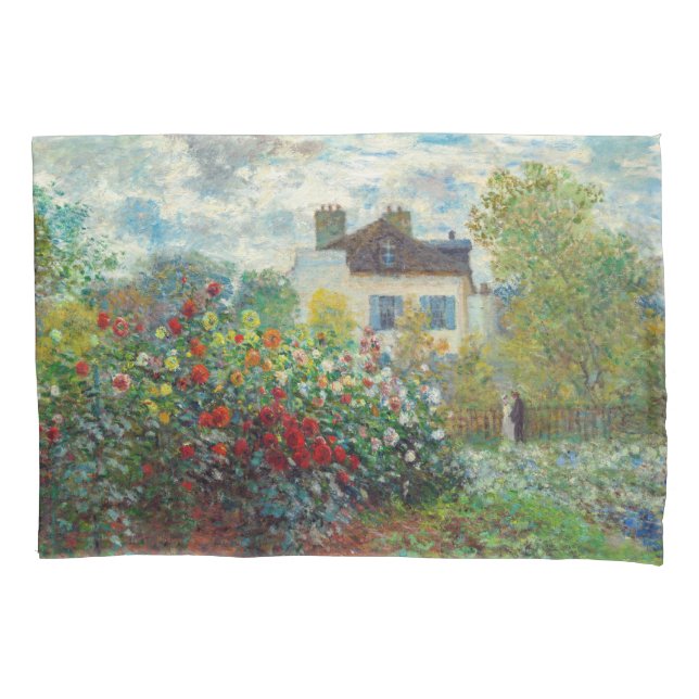 Housse D'oreillers Claude Monet - Le Jardin de l'Artiste à Argenteuil (devant)