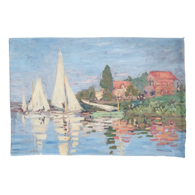Housse D'oreillers Claude Monet - Régates à Argenteuil (devant)