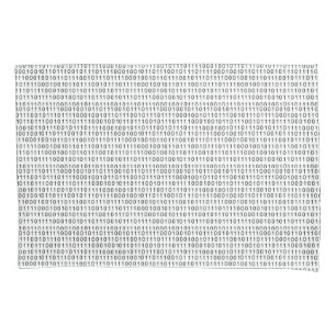 Housse D'oreillers Code binaire Bandes blanches noires