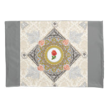 Collage vintage Retro avec dentelle et fleurs