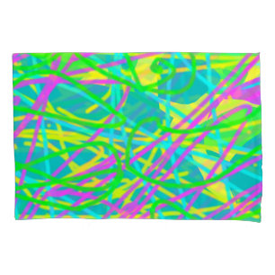 Housse D'oreillers Color My Dreams Scribble Motif Expressive Artsy