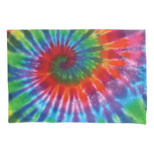 Housse D'oreillers Colorant de la cravate 60s de paix de hippie rétr