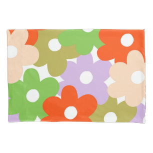 Housse D'oreillers Coloré Retro Y2K Joueur en fleurs Tropical Floral