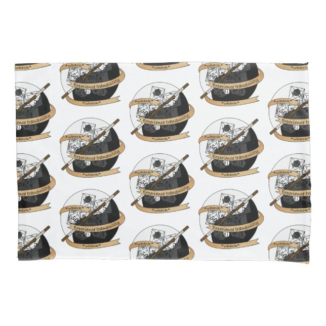 Housse D'oreillers Conception de dés de moine (devant)