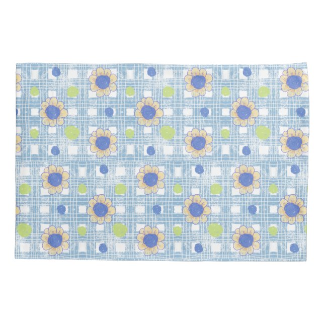 Housse D'oreillers Conception des fleurs (Dos)