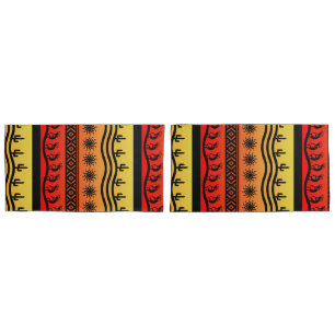 Housse D'oreillers Conception du sud-ouest de motif tribal aztèque de